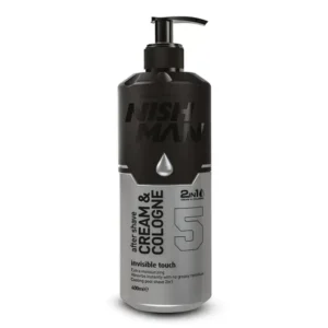 NISHMAN AFTER SHAVE CREAM + COLOGNE 5 2 IN 1 (INVISIBLE TOUCH) – 400ML