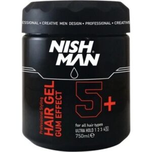 Nishman ultra strong gum effect hair gel 5+ 750ML